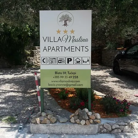 Maslina Mit Pool Und Garten Nahe Am Апартаменты Тучепи